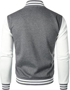 Chaqueta de béisbol informal, abrigo con letras, mangas de algodón y cuero, nueva ropa de moda, producto de la mejor calidad - Product Image 1