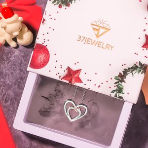 Vendita calda S925 argento Sterling doppio amore <span class=keywords><strong>infinito</strong></span> collana di colore galvanica per le donne semplice moda collana - Product Image 4