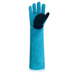 Gants de travail en cuir de sécurité pour le contrôle des animaux, imperméables et personnalisés, couleur et taille unisexe, paire de gants en cuir de vachette pour l'entraînement - Product Image 3