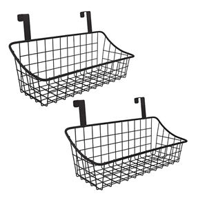 Cesta de Almacenamiento Apilable Cuadrada Moderna, Resistente, de Alambre Metálico Negro, Ecológica, Organizador para Cocina, Despensa y Armario, Venta al por Mayor - Product Image 4