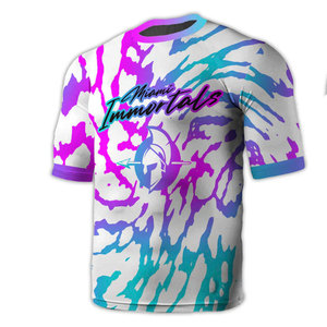 Vente en gros de maillots de basket-ball tendance à manches courtes pour les fans adultes design de broderie en maille respirante vêtements de football américain - Product Image 5