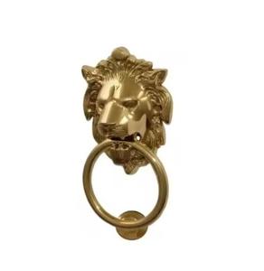 Aldaba decorativo para puerta de entrada en acabado dorado, de fácil instalación, ideal para decoración de puertas de casas y villas - Product Image 5