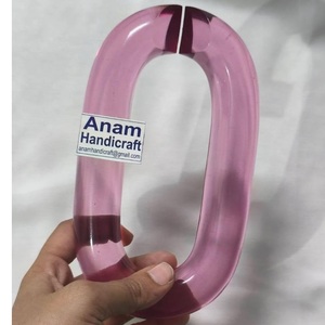 Cadena acrílica moderna personalizada, acentos de pared hechos a mano, resina ornamental moderna, colgante para decoración del hogar, listo para Festival Diwali - Product Image 1