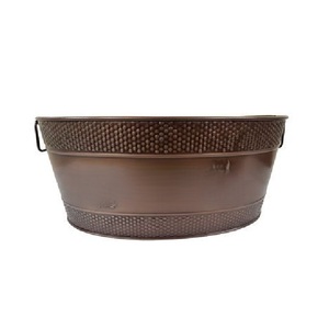 Venta caliente botella de vino de cobre enfriador cubo de hielo con asa para fiestas y celebraciones de bodas enfriador de vino de Metal - Product Image 1