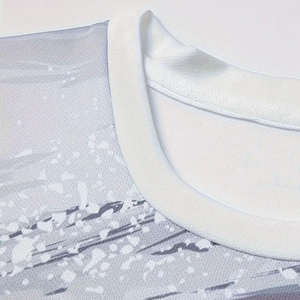 Maillot de football personnalisé 100 % polyester, ensemble uniforme d'entraînement de football pas cher, col ras du cou, uni, court, patchwork, imprimé par transfert thermique - Product Image 4