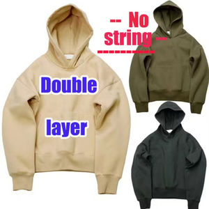 Sudadera con Capucha Extra Grande para Hombre, Bordada Personalizada, 100% Algodón, Felpa Gruesa de 500g, Sin Cordones - Product Image 1