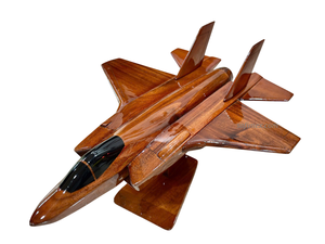 Modelo de Avión F-35 de Madera de Caoba, Artesanía de Fábrica de Vietnam/Modelo de Avión F-35 de Madera a Escala Hecho en Vietnam - Product Image 4
