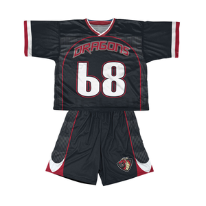 Uniforme de football américain Tissu polyester de haute qualité maillot de crosse imprimé avec logo Sublimation lacrosse Pinnies - Product Image 6