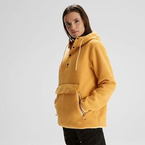 New Women's <b>Puller</b> Fleece Hoodie with Front Zipper Pocket High Quality Winter Coat with Comfortable Hood - Product Image 4