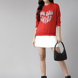 เสื้อสเวตเตอร์ลำลองระบายอากาศกลางแจ้งเสื้อสเวตเชิ้ตไหล่คอกลมแขนยาวพิมพ์ลาย - Product Image 3