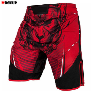 Pantalones Cortos Deportivos de Boxeo para Entrenamiento y Combate, Impresión Digital, 100% Poliéster, Unisex, Servicio OEM, Venta al Por Mayor - Product Image 3