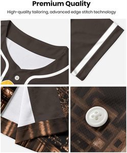 Maillot de Baseball personnalisé respirant Sublimation chemise d'équipe personnalisée élégant vêtements d'entraînement durables vêtements de sport jeunes hommes femmes - Product Image 4