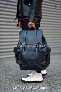 Mochila de cuero de calidad de exportación, seguro, espacioso, precio al por mayor, clásico, hecho a mano, negocios, fábrica, descuentos directos a granel - Product Image 4