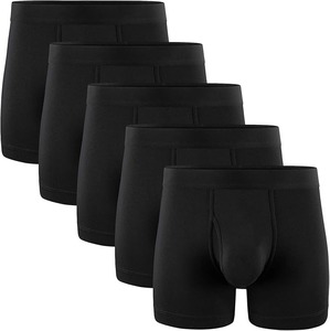 Haute élasticité hommes boxers Shorts séchage rapide grande taille vêtements pour hommes 95% bambou 5% Spandex tissu personnalisé homme fournisseur de sous-vêtements - Product Image 4