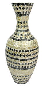 Elegante Art Deco Madre de Perla Jarrón Timeless Hogar Botella Decorativa - Product Image 2