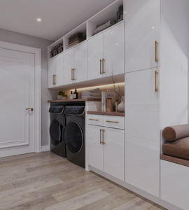 SANYANG vente chaude 2025 meubles de rangement modernes personnalisés armoire de cuisine laquée haute brillance avec appareils ménagers - Product Image 1