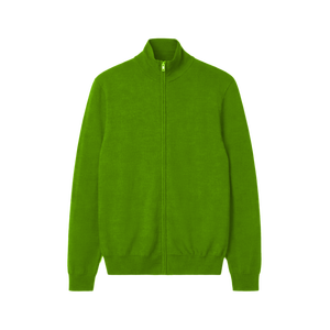 Suéter Clásico para Hombre con Cuello Alto y Cremallera, Estilo Casual Elegante, 100% Algodón Transpirable, Logotipo Frontal - Product Image 4