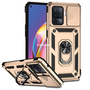 Licicase ใหม่เคสโทรศัพท์พร้อมห่วงจับหมุนได้360องศาสำหรับ <span class=keywords><strong>A94</strong></span> OPPO F19 Pro Reno 5 Lite ฝาหลัง - Product Image 3