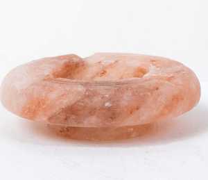 Cenicero artesanal ecológico Hamalayan Natural Crafts hecho a mano de sal del Himalaya - Product Image 4