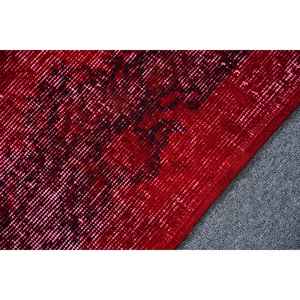 Alfombra Turca Vintage, Alfombra Decorativa de 3x5.6 pies (90x172 cm), Alfombra de Lana con Diseño de Plantas y Árboles Rojos - Product Image 5