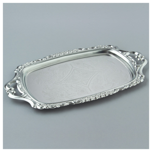 Bandeja de metal de gran calidad Bandeja DE SERVICIO DE HOTEL rectangular de acero inoxidable hecha a mano Bandeja de servicio a un precio más bajo - Product Image 3