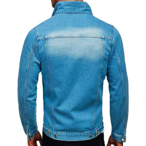 Veste en jean de style vintage, design personnalisé pour hommes, coupe-vent avant, écologique, légère, veste en jean de haute qualité, vente en gros - Product Image 2