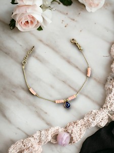 Bracelet en acier inoxydable plaqué imitation perle et zircon DAFNI BIG PAZAR - Cadeau tendance d'Istanbul - Product Image 4