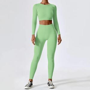 Leggings taille haute de sport pour femmes Gym Active Wear Fitness Yoga 4 pièces - Product Image 2