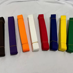 Cinturones de algodón bordados con logotipo personalizado de alta calidad, cinturones BJJ personalizados de Jiu Jitsu brasileño, ropa de artes marciales, Kimono Jiu Jitsu - Product Image 4