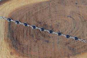 Blue Sunstone Sterling Silver <b>Adjustable</b> <b>Bracelet</b> Handmade Gemstone Jewelry Elegant Gift For Women - Product Image 3
