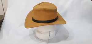 Chapeau de cowboy en cuir suédé véritable de haute qualité à large bord, style western, pour homme, fait main, idéal pour la randonnée et l'équitation, à prix abordable - Product Image 6