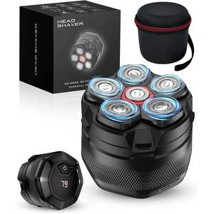 Afeitadora Eléctrica Rápida para Hombres Calvos, Impermeable, Uso en Seco/Húmedo, Triple Cuchilla, con Pantalla LED y Estuche de Almacenamiento para RV - Product Image 3