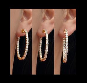 Boucles d'oreilles en diamant moissanite classique certifiées IGI 925, 1,39 ct, 27 pierres, or blanc, mariage, fiançailles, anniversaire, cadeau de fête - Product Image 5