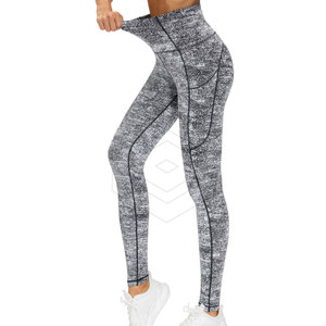 Seamless Casual Summer Women's Sublimation Leggings-Breathable Anti-Bacterial Cotton/Bamboo Active Wear for Yoga & Workout - Product Image 2