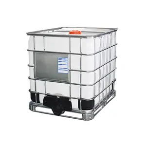 Precio bajo 1000l de grado alimenticio líquido plástico IBC mezclador reciclar contenedor a granel intermedio usado IBC Tote tank con acero