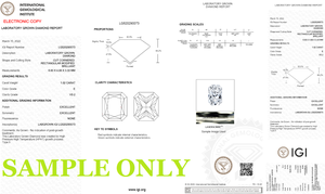 Diamante cultivado en laboratorio de corte radiante de 1,00 CT, Diamante Suelto certificado CVD HPHT IGI con claridad VVS y color DEF para joyería de alta gama - Product Image 3