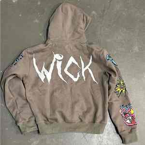 เสื้อฮู้ดโอเวอร์ไซส์สำหรับผู้ชายและผู้หญิงเสื้อผ้าถักแบบมีน้ำหนักพร้อมคุณสมบัติกันหดสำหรับผู้ชายเสื้อมีฮู้ดลายสกรีนลาย - Product Image 1