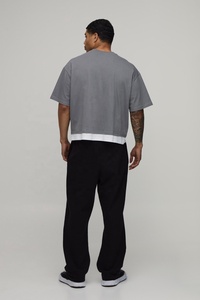 T-shirts imprimés graphiques de haute qualité en jersey polyester/coton respirant de 300 grammes pour hommes, vêtements décontractés de rue - Product Image 4