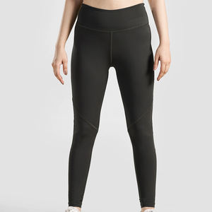 Pantalon de fitness sans couture avec logo personnalisé en gros pour femmes Leggings de fitness taille haute sans ligne de front - Product Image 1