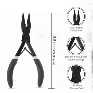 QORVEX INSTRUMENTS Service OEM Faible MOQ Kit d'extensions de cheveux en acier inoxydable de haute qualité professionnel et durable Logo personnalisé - Product Image 3