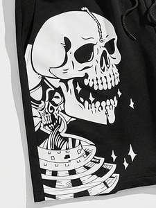 Pantalones cortos inspirados en Hip Hop | Ajuste urbano relajado | Impresión de logotipo personalizado | Soporte OEM/ODM | Esencial de verano - Product Image 4