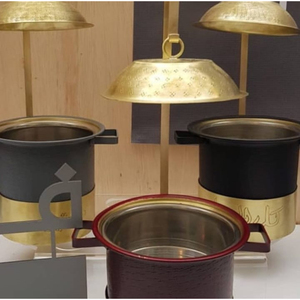 Recipiente Redondo para Calentar Alimentos, Recipiente para Servir Buffet, Recipiente Decorativo para Eventos - Product Image 6