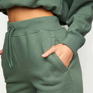 Chándal de invierno para mujer, traje de algodón de lana gruesa, conjuntos de 2 piezas, sudaderas con capucha, sudadera y pantalones, trajes, chándal para mujer - Product Image 4