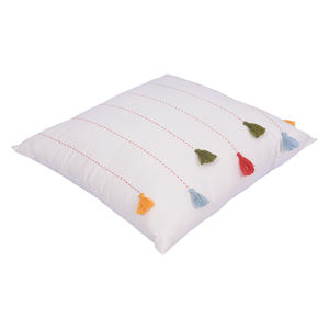 Bloque de mano real impreso 100% algodón gasa delantera y trasera cojín impreso y funda de almohada para uso doméstico-KANTHA - Product Image 6