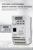 Inverter Frekuensi Variabel (VFD) Ekonomis 0.4kW hingga 11kW 220V 380V AC Drive untuk Kontrol Kecepatan Motor Pompa Kipas