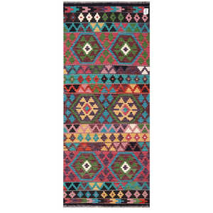 Alfombra Kilim de Maimana, Afganistán, 200 x 84 cm, Alfombras y Juegos de Alfombras - Product Image 1