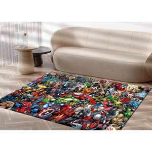 Tapis imprimé Marvel Heroes - Tapis vibrant pour salle de jeux, décoration intérieure, tapis doux non tissé - Product Image 4