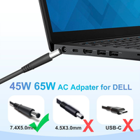 Nouvel adaptateur chargeur pour ordinateur portable 65W 19.5V 3.34A pour Dell Latitude 5400 5500 7480 7290 7280 E5400 E5420 E5450 E6420 E6430 E6540 E7480