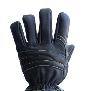 ถุงมือช่วยดับเพลิงถุงมือหนังพร้อมที่คลุมข้อมือผ้าฝ้ายถุงมือป้องกันการตัดด้วยมือและนิ้วเพื่อความปลอดภัยในการทำงาน - Product Image 4