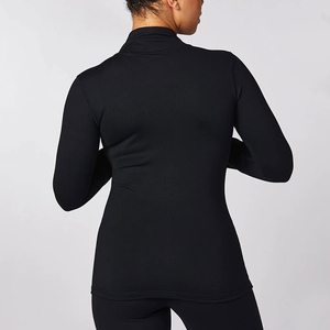 Conjunto Deportivo de Chaqueta Cortavientos de Nailon Grueso para Mujer, Chaqueta con Cremallera, Impermeable, Transpirable, Talla Grande, Secado Rápido, para Entrenamiento - Product Image 3